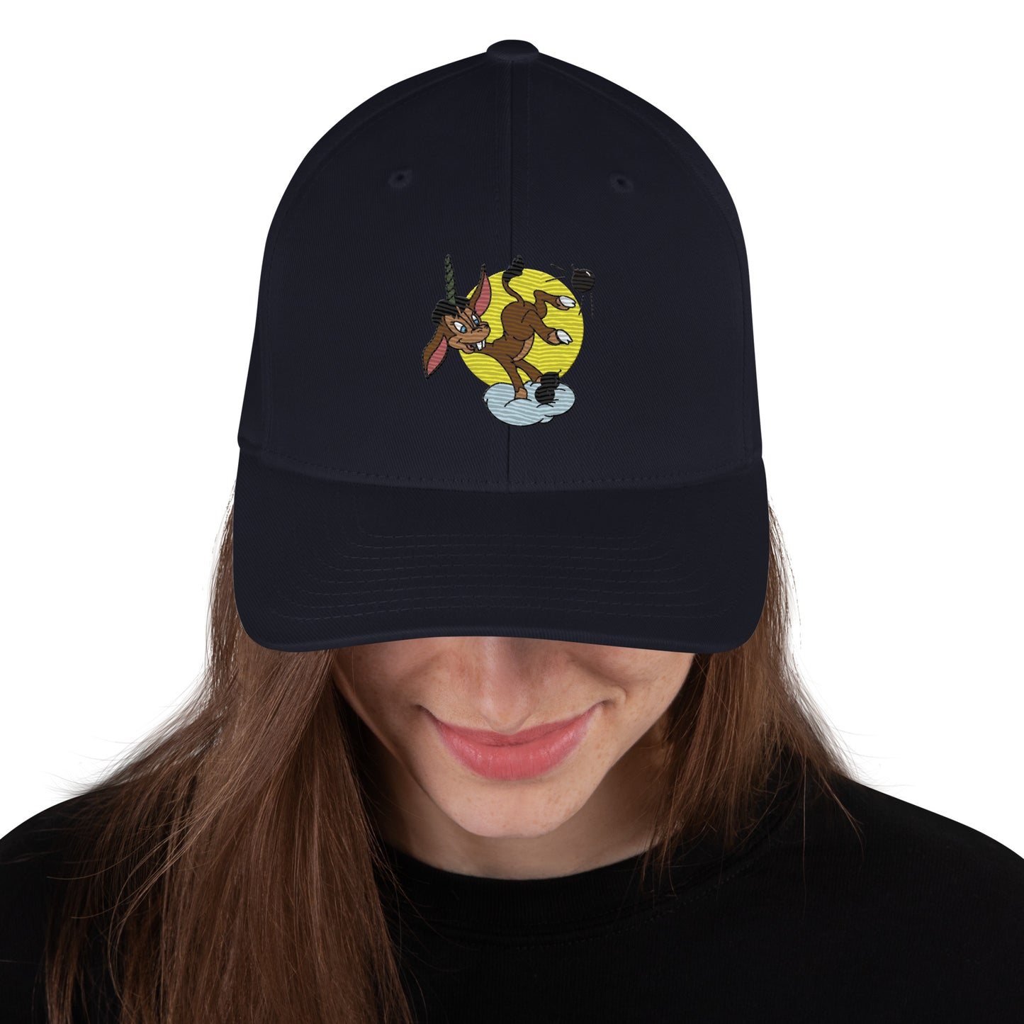 Donkey B-24 Bomber Cap - Nose Art Insignia Embroidery