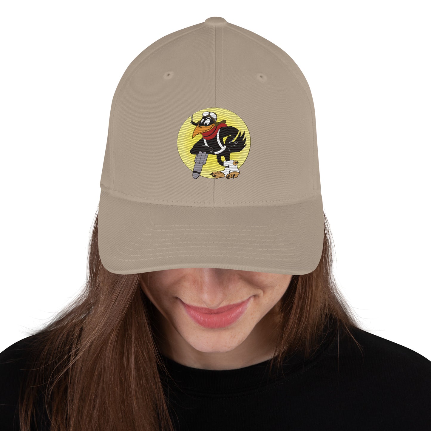 Raven Bomber Cap - Nose Art Insignia Embroidery