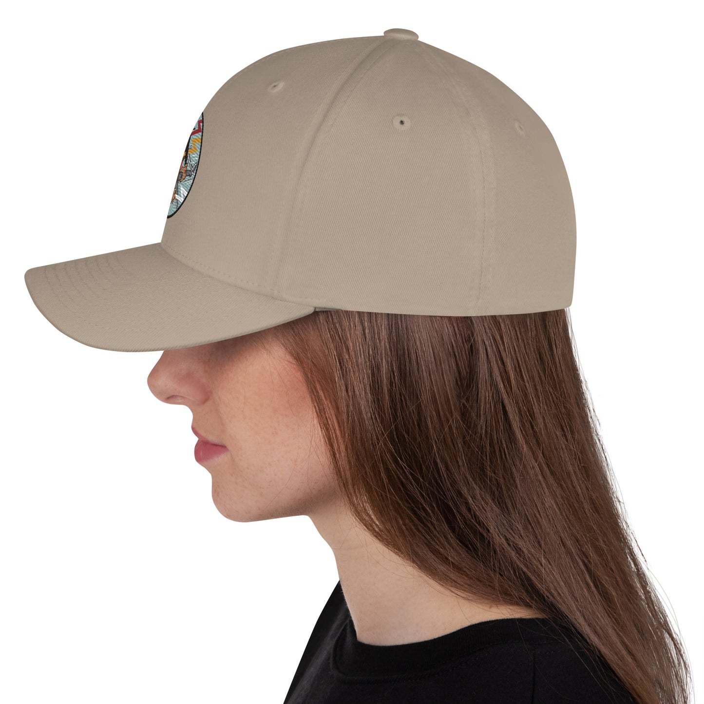 Wolf P-38 Fighter Cap - Nose Art Insignia Embroidery