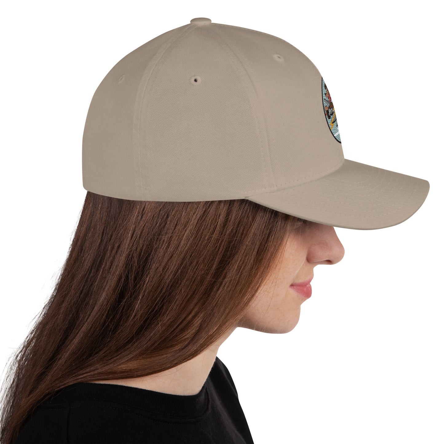 Wolf P-38 Fighter Cap - Nose Art Insignia Embroidery