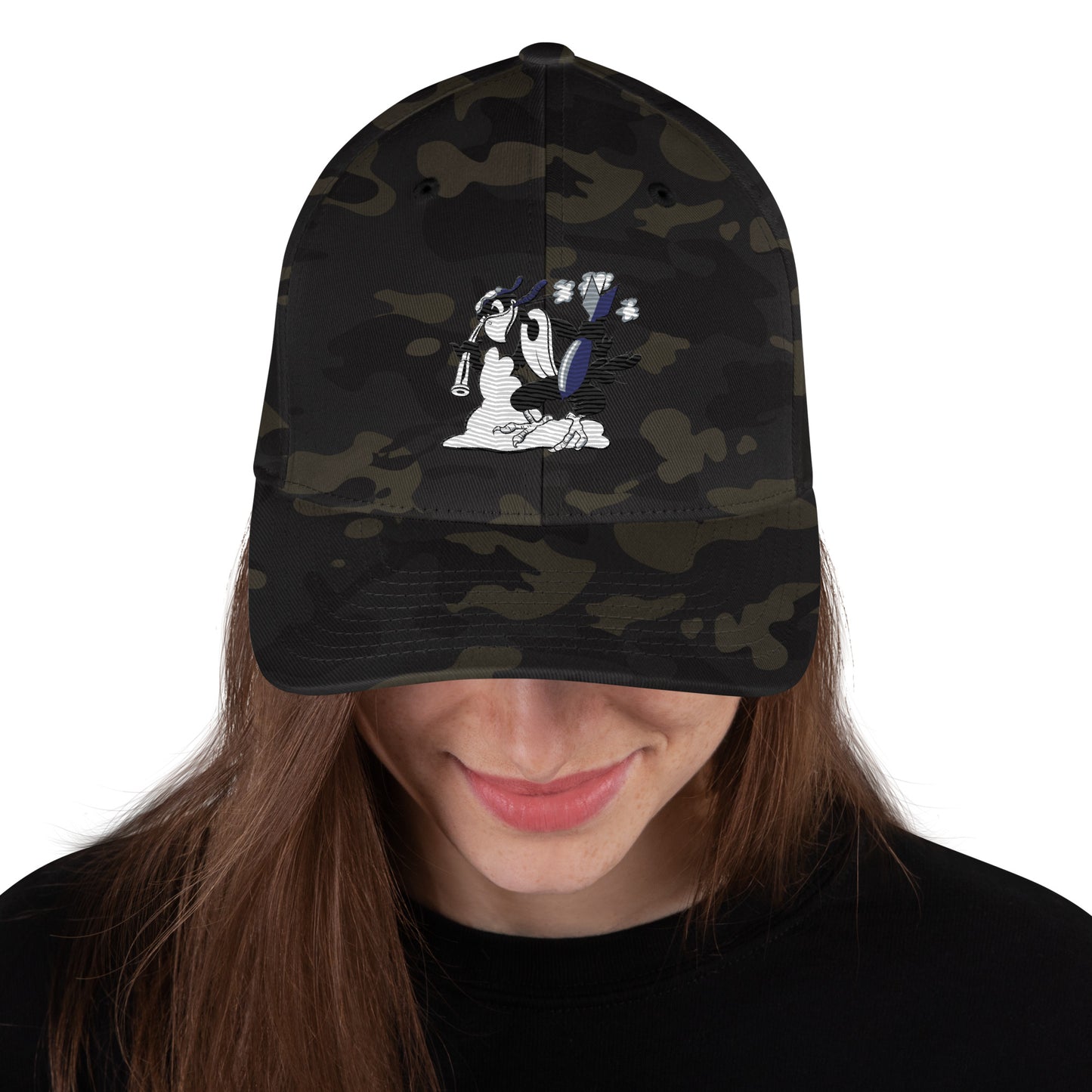 Eagle B-25 Bomber Cap - Nose Art Insignia Embroidery