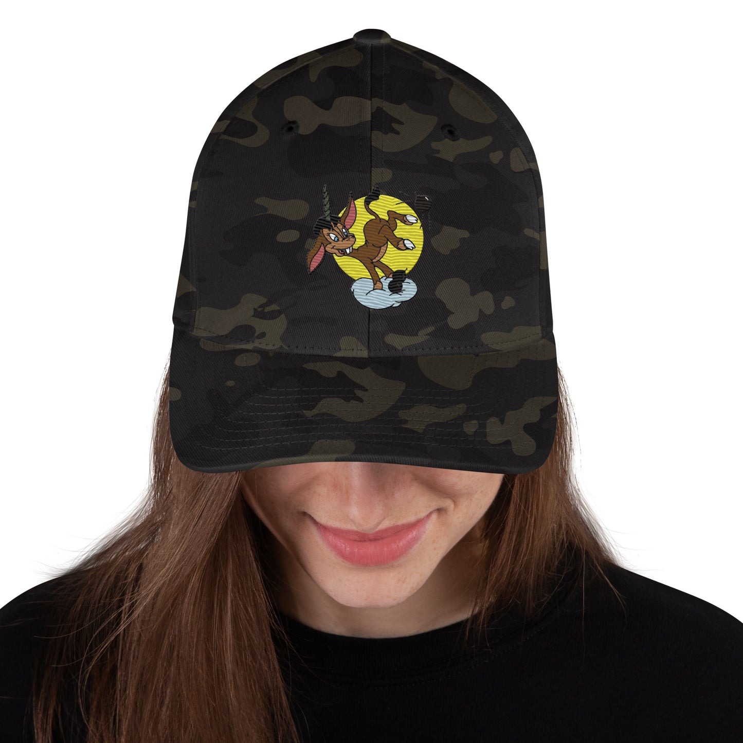 Donkey B-24 Bomber Cap - Nose Art Insignia Embroidery