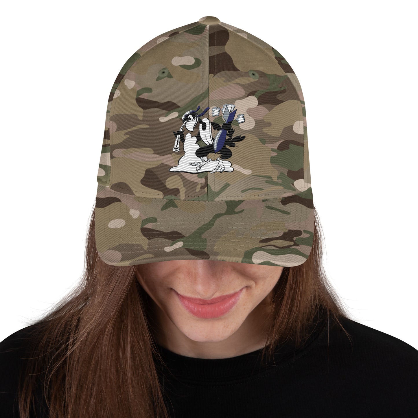 Eagle B-25 Bomber Cap - Nose Art Insignia Embroidery