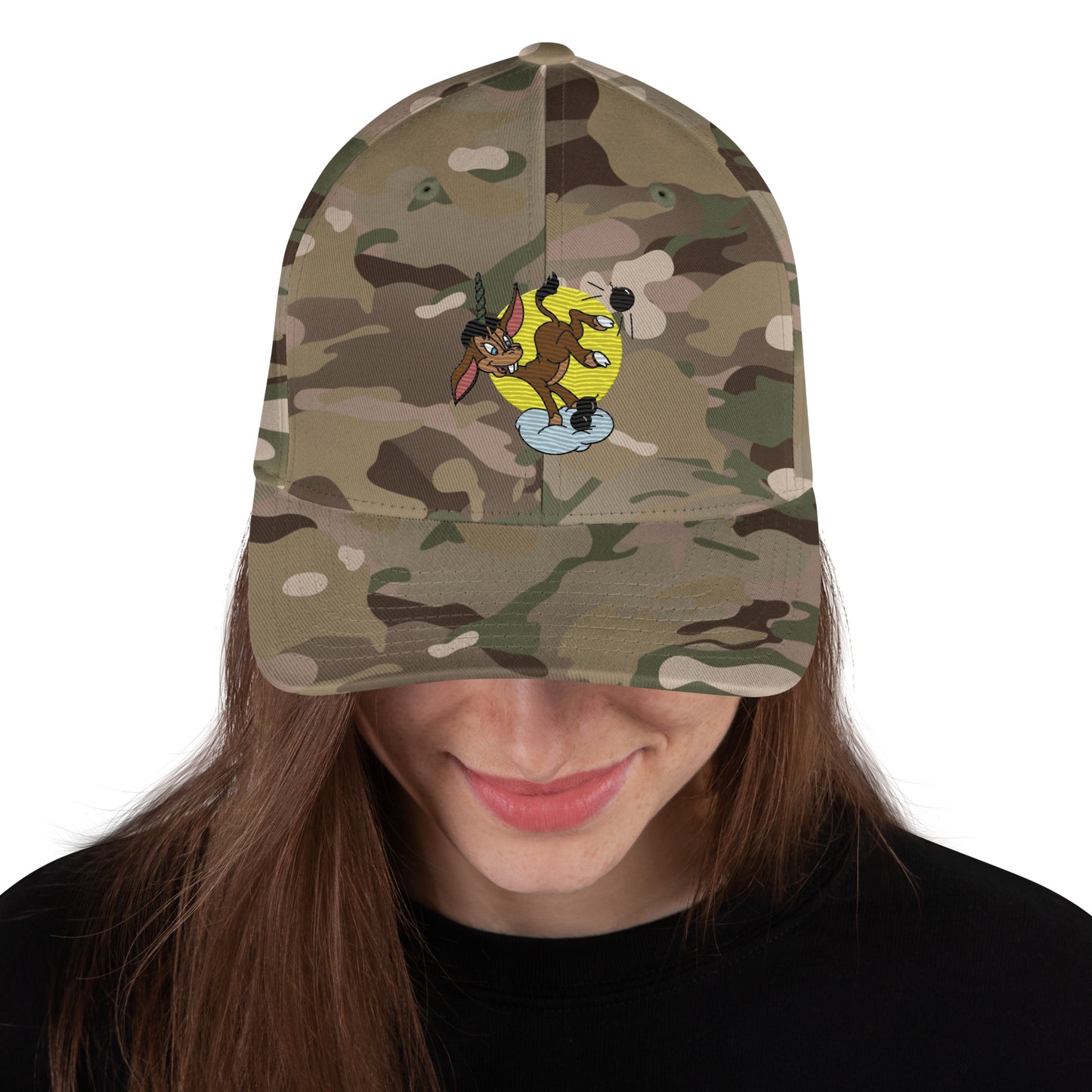 Donkey B-24 Bomber Cap - Nose Art Insignia Embroidery