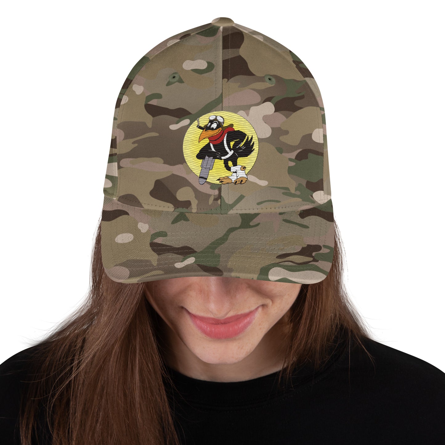 Raven Bomber Cap - Nose Art Insignia Embroidery