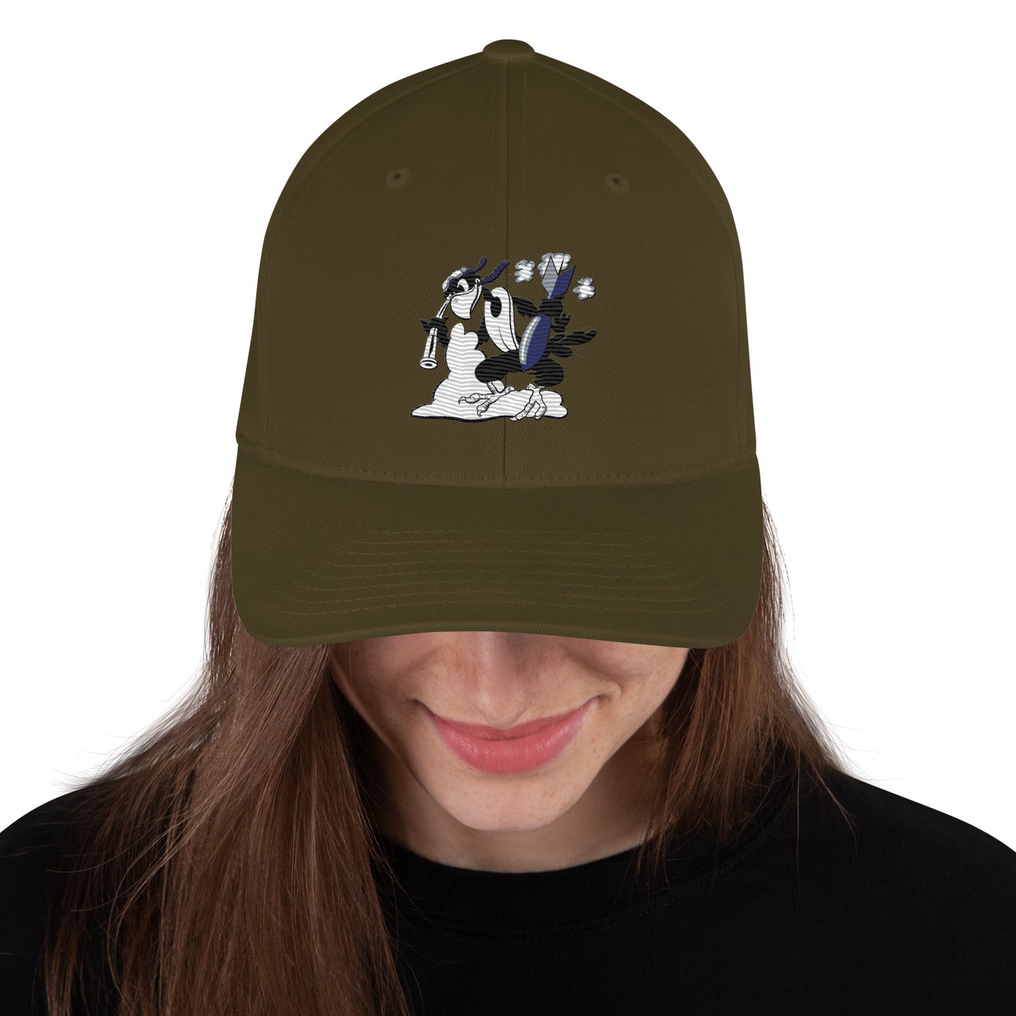 Eagle B-25 Bomber Cap - Nose Art Insignia Embroidery