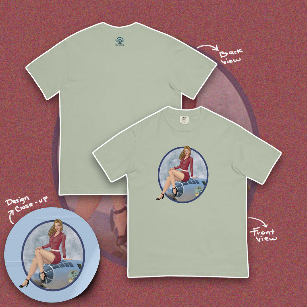 Exclusive B-29 Bomber PinUp T-Shirt 3