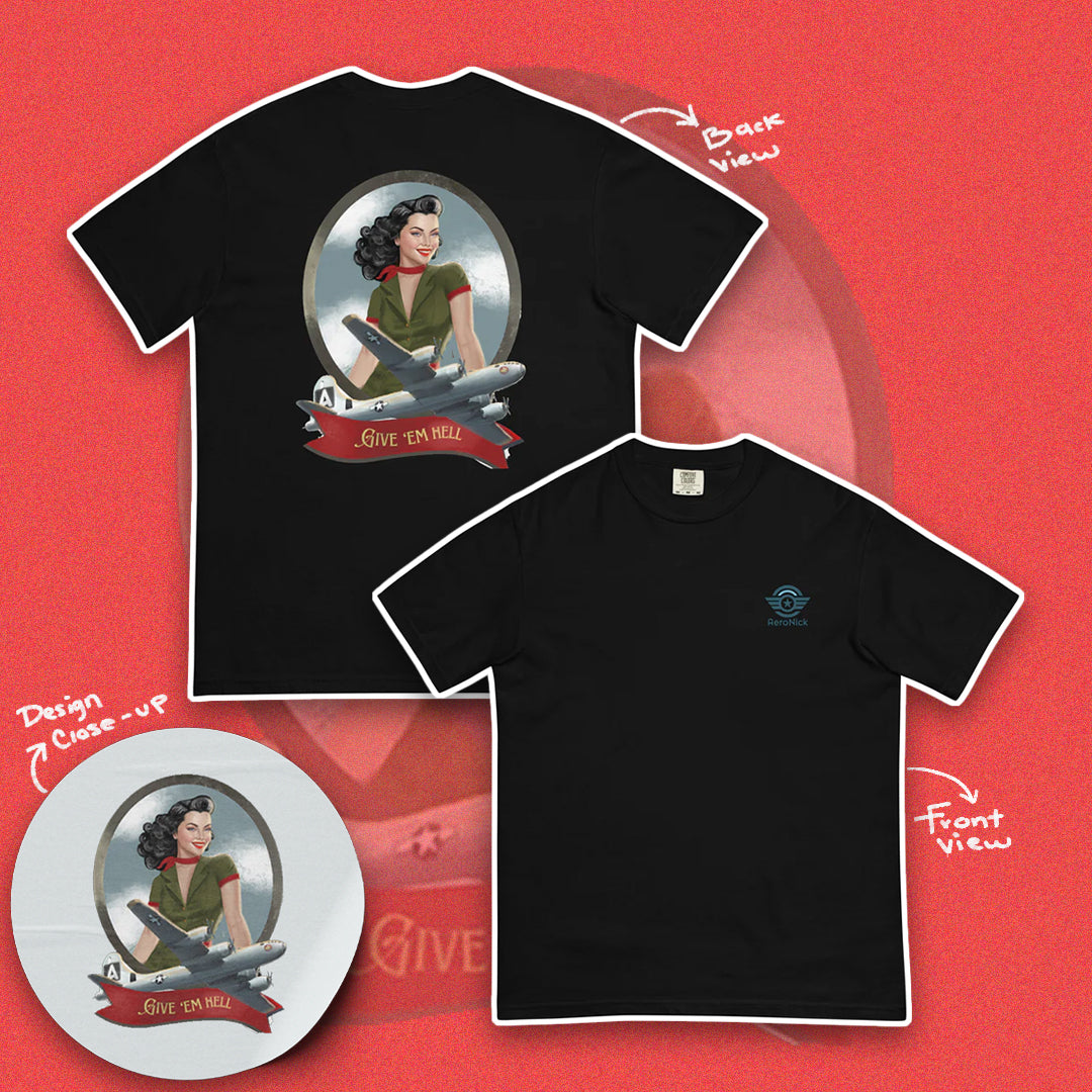 Exclusive B-29 Bomber PinUp T-Shirt 2