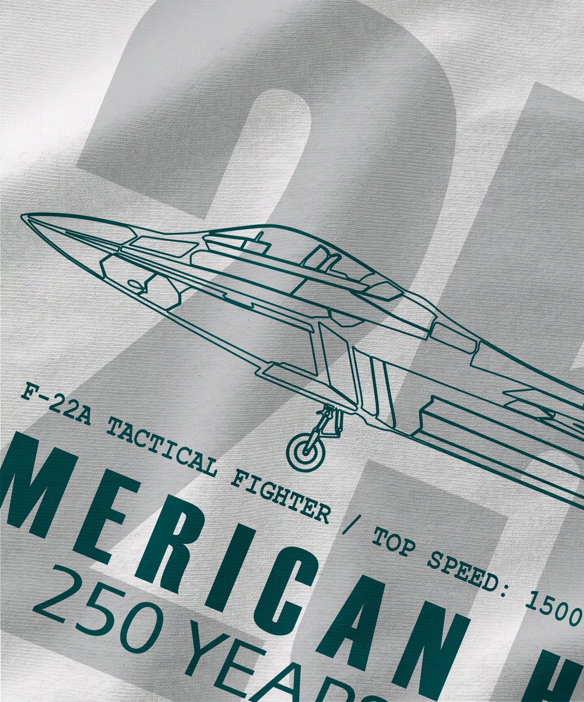 F-22A Semicentennial Heritage Tee
