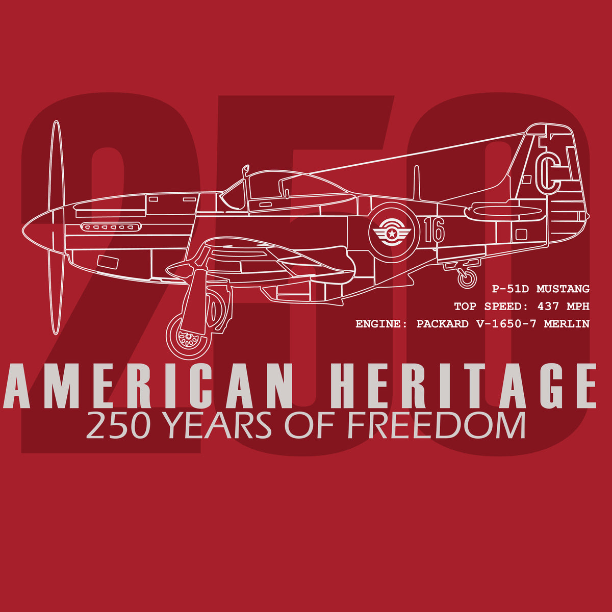 P-51D Mustang | Semicentennial Heritage Tee