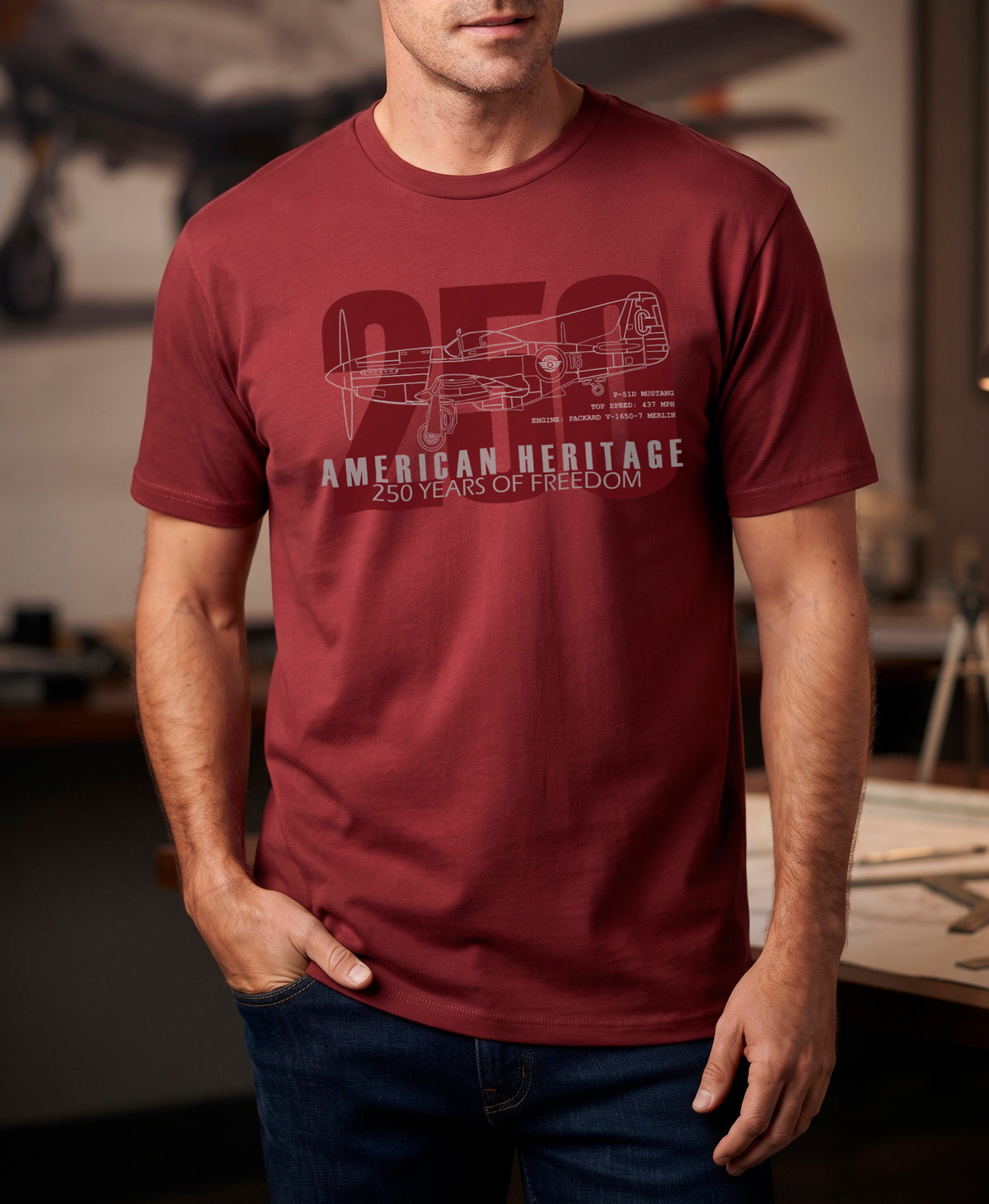 P-51D Mustang | Semicentennial Heritage Tee