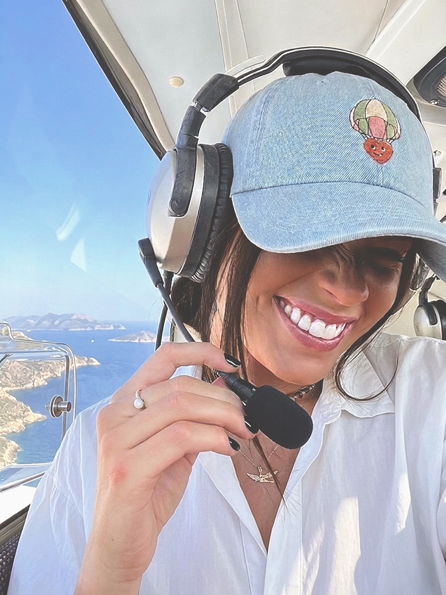Love Dropping | Embroidered Denim Cap