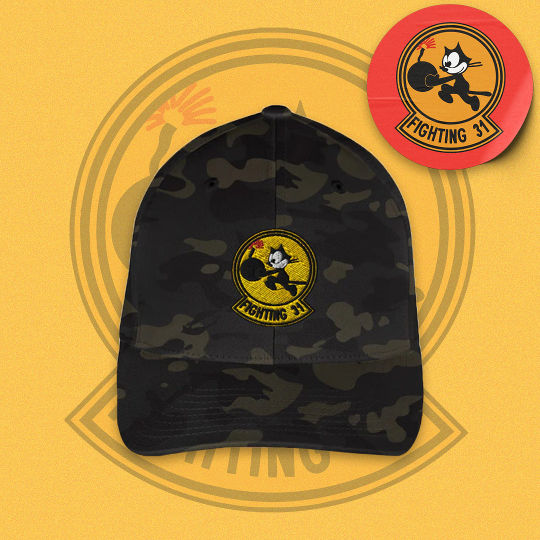 Felix The Cat Bomber Cap - Nose Art Insignia Embroidery