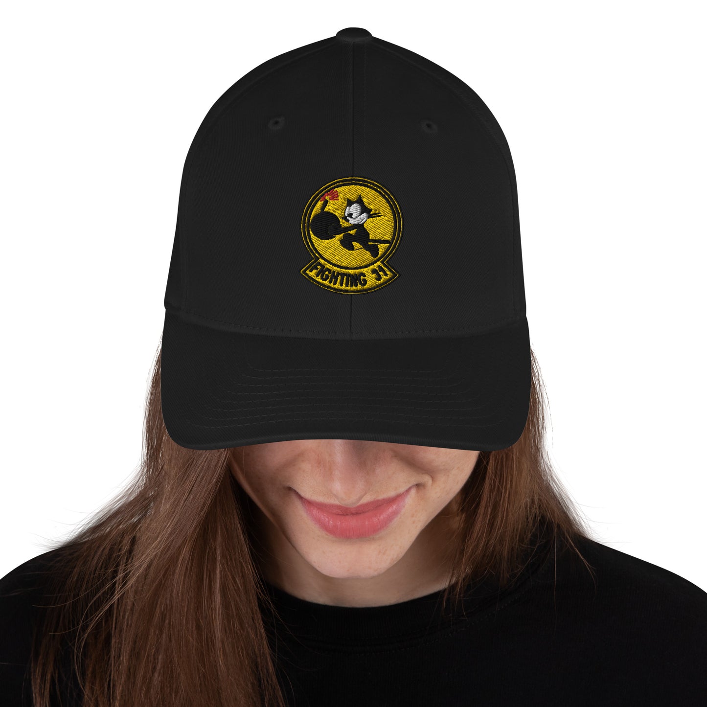 Felix The Cat Bomber Cap - Nose Art Insignia Embroidery