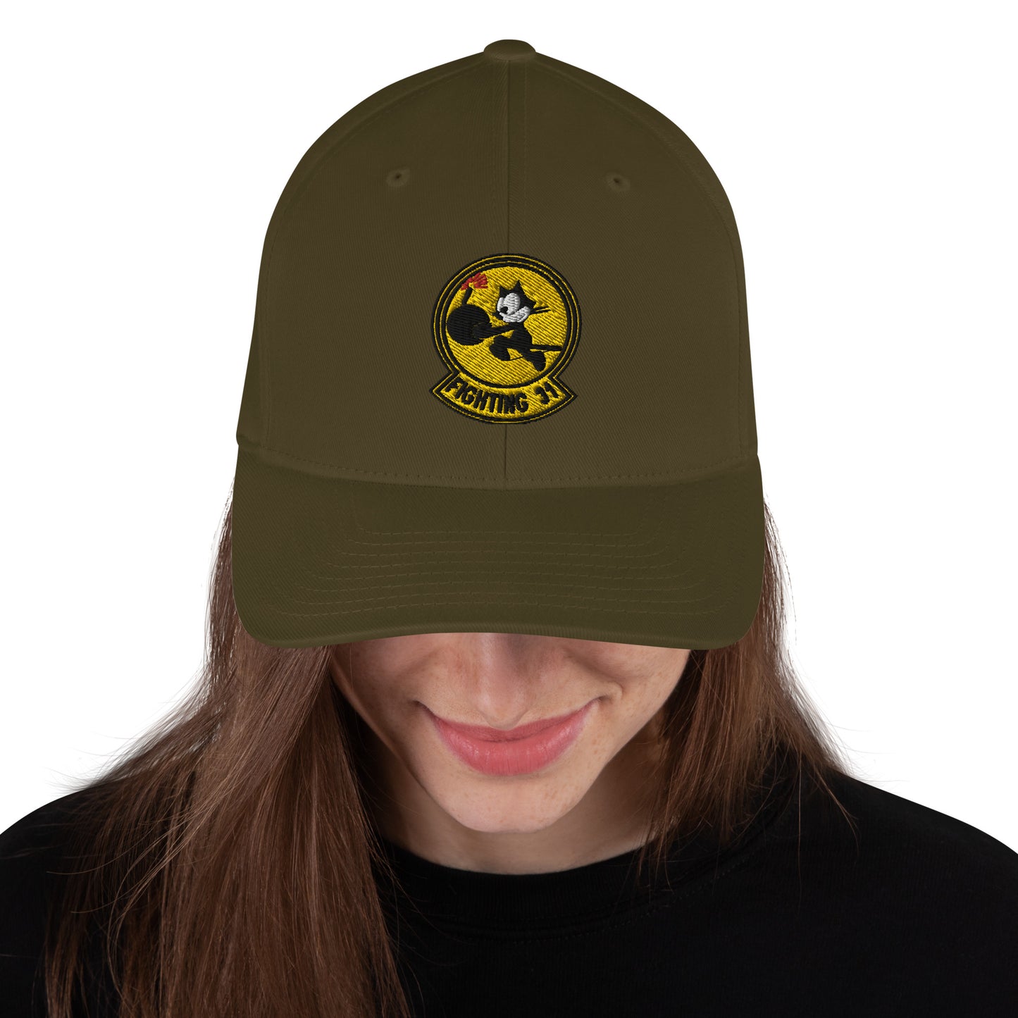 Felix The Cat Bomber Cap - Nose Art Insignia Embroidery