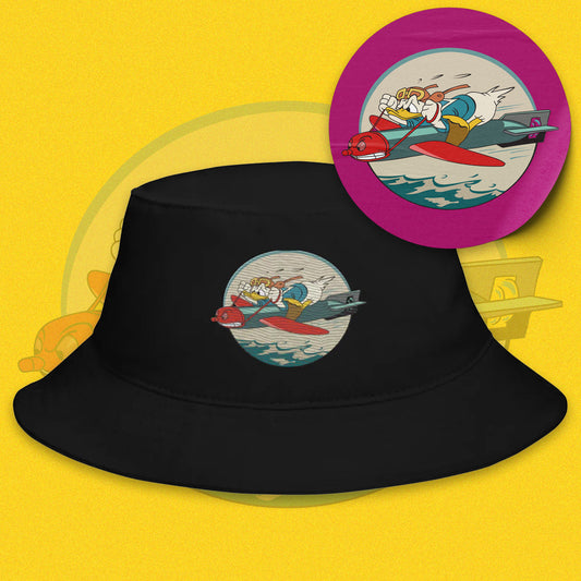 Donald Torpedo Fisher Hat - Nose Art Insignia Embroidery