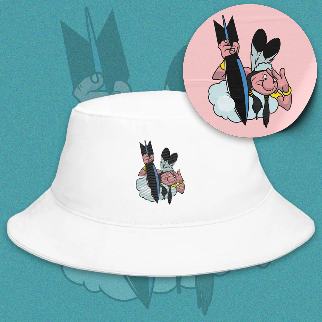 Native American Bomber Fisher Hat - Nose Art Insignia Embroidery