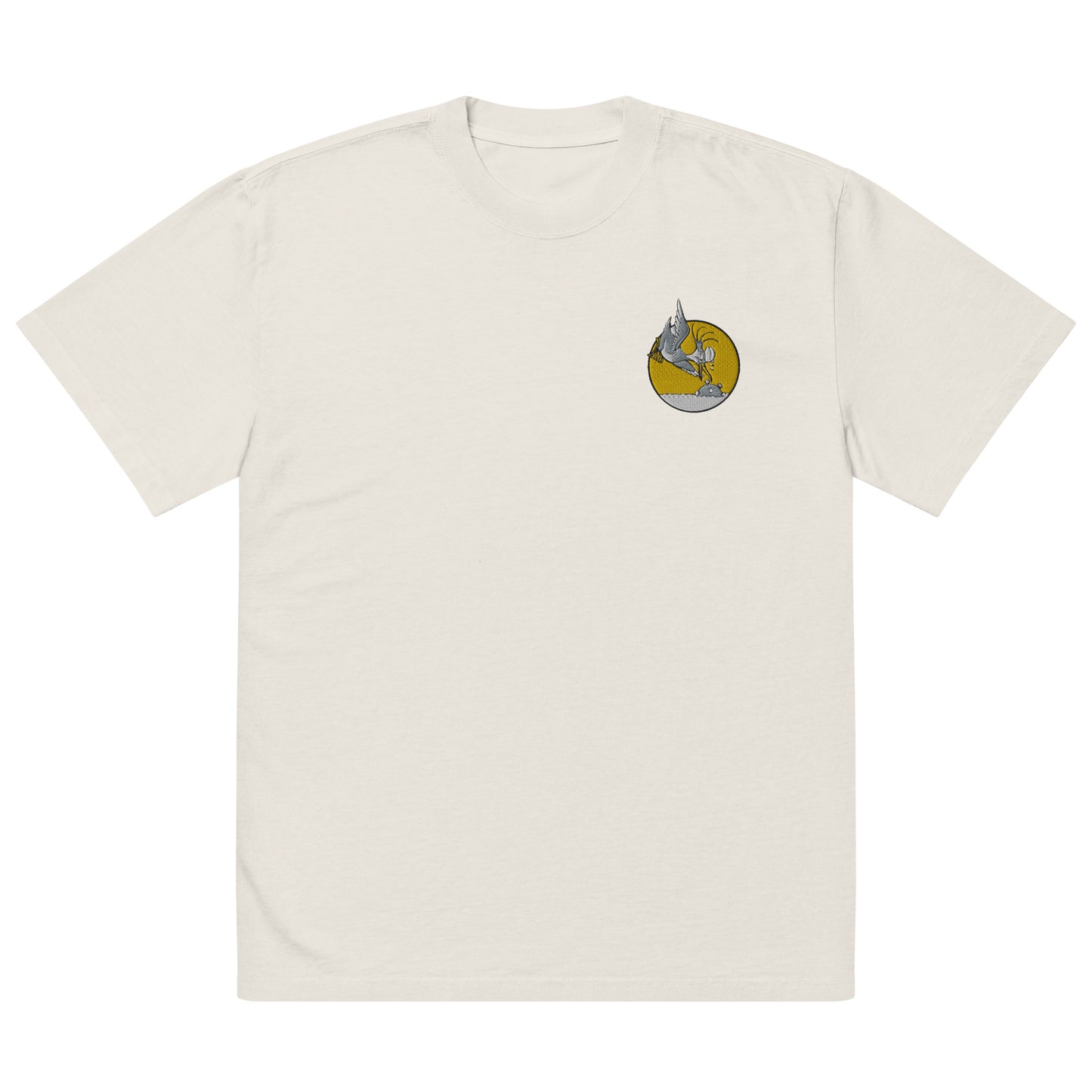 Navy Seagull T-Shirt - Nose Art Insignia Embroidery