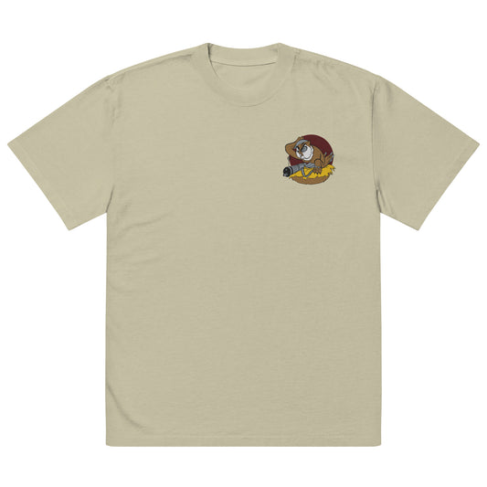 WWII Battery T-Shirt - Battery Owl Nose Art Embroidery