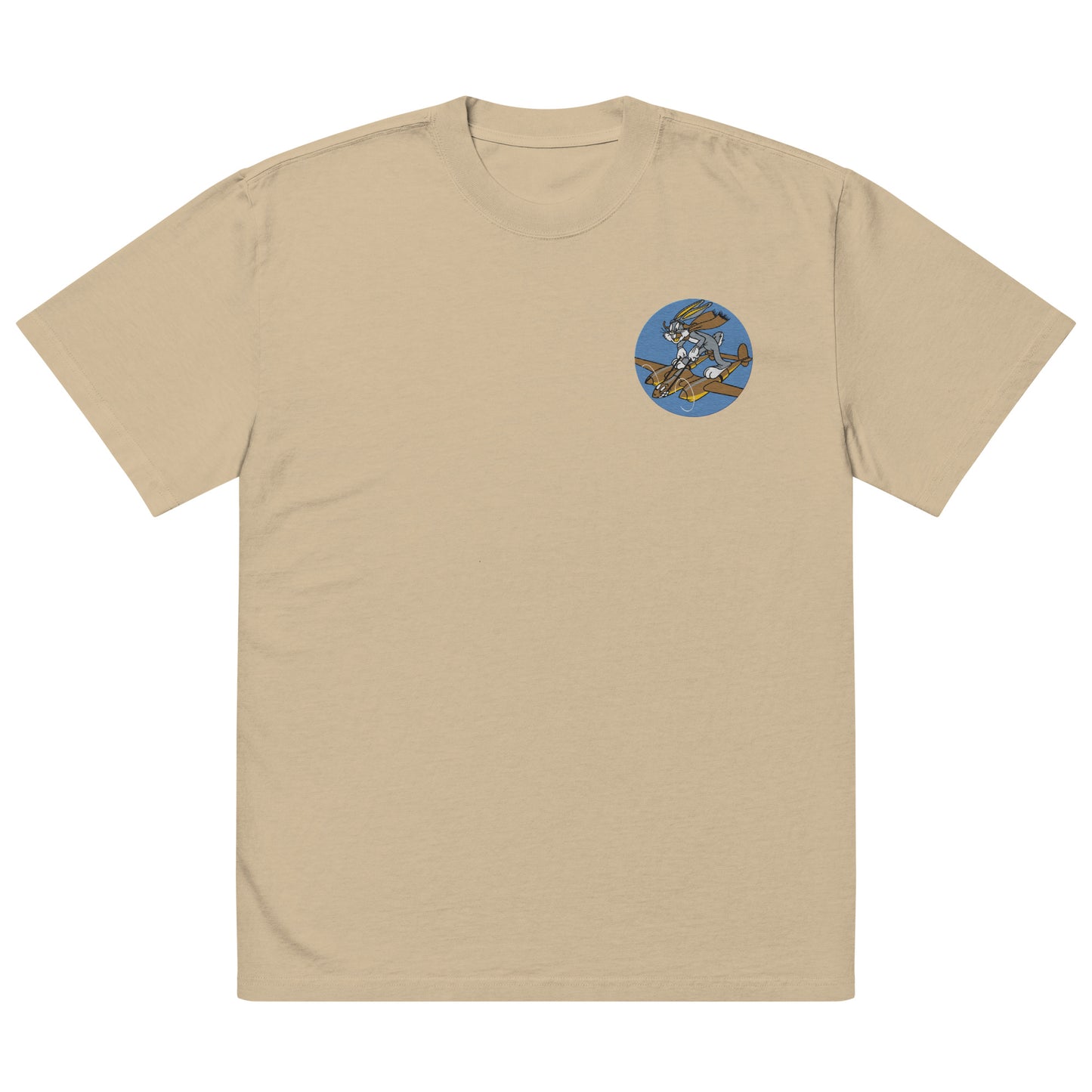 P-38 Fighter T-Shirt - Bugs Bunny Nose Art Embroidery