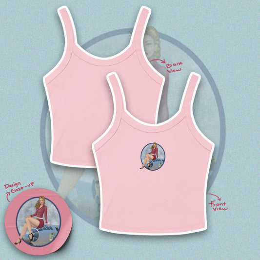 B-29 Bomber Heritage Tank Top 3 - Pin Up Art Printed